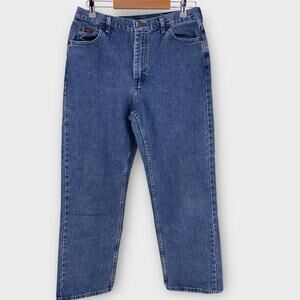 VTG Lee Jeans Women's 12 Short High Rise Straight Leg Medium Wash Y2K 90s Mom